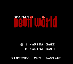 Scarlet Devil World Title Screen